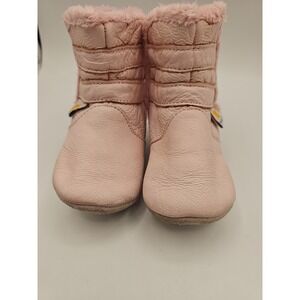 Mini Star Leather Baby Booties Size Small / 0-6m